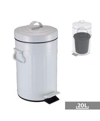 Bin – Dustbin retro 20 L white 34X30X48 Cm.
