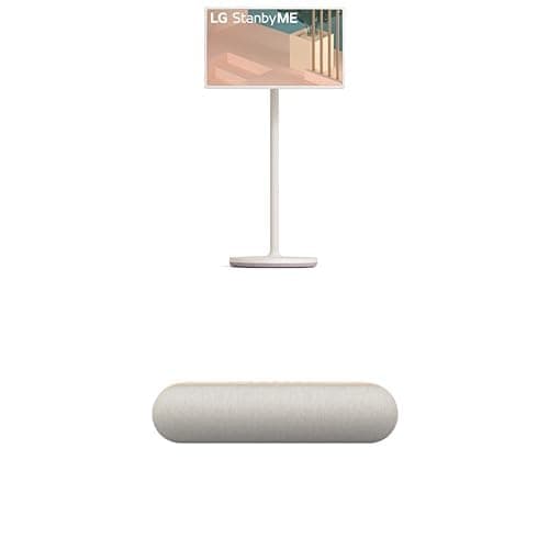 LG 27-Inch Class StanbyMe 1080p-Portable Touch-Screen-Monitor 27ART10AKPL, 2022 - Built-in Battery, Full Swivel Rotation, 60Hz Refresh Rate, LG StanbyME XT7S Bluetooth Speaker