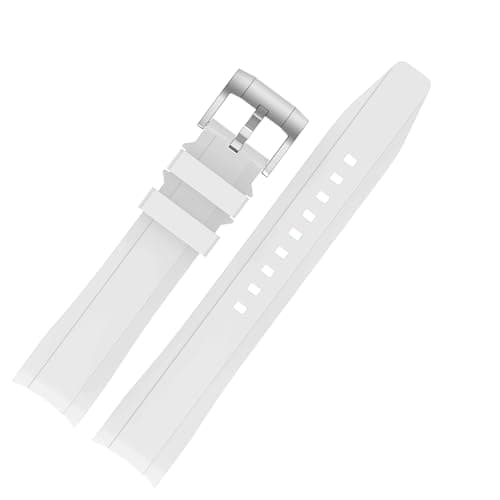 Tovimall Bands for Moonswatch Watch,Curved No Gap Silicone Strap,Compatible with Omega X Swatch Moonswatch Speedmaster 20mm Watch,Swatch Omega Moonswatch Speedmaster Watch Replacement Strap for Women