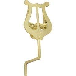 Saxophone Lyre in Lacquered Brass Finish