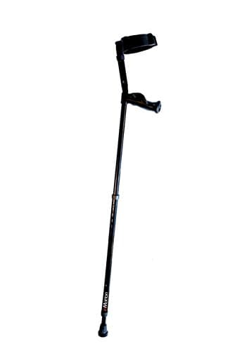 In-Motion Pro Short Ergonomic Forearm Crutch (Pair) Color: Black