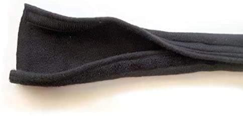 Strap Wrap - Dog Harness Strap Cover - Fleece Padding for Harnesses and Collars Prevents Rubbing & Chaffing (S/M, Black)
