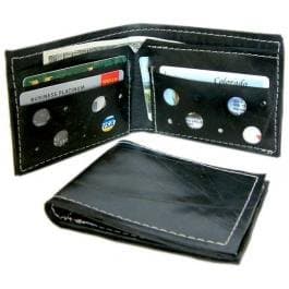 English Retreads WB Black Standard Bifold Wallet