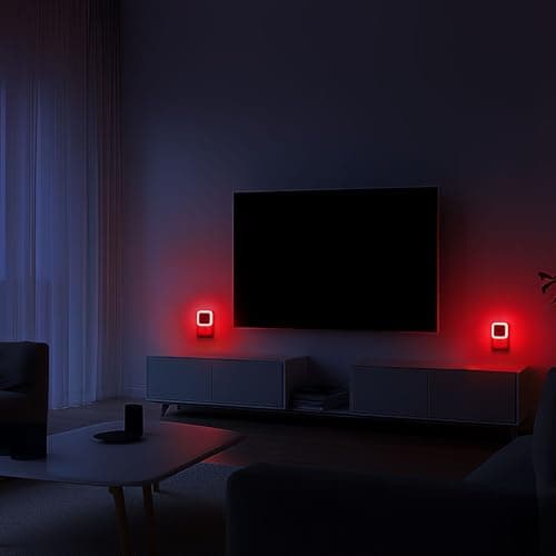 Sujeet - Red night light, night lights, plug in wall, 4 pack, plug in night light, dusk to dawn night light, led night light for bedroom