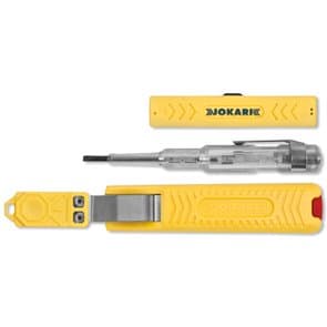 Jokari Stripping Kit, Wire Stripper Wire Stripper Single No. 1 Knife with Hook Blade – VOLTAGE TESTER TESTING Screwdriver