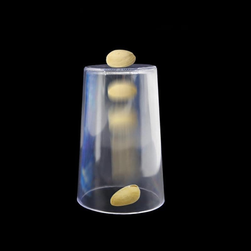 Pistachio Thru Glass Cup Magic Tricks Nuts Penetration Magic Magician Close Up Stage Illusions Gimmicks Mentalism Props Comedy Accessories