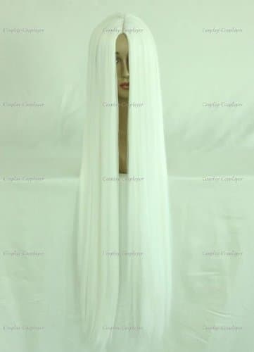 CosplayerWorld Cosplay Wigs FATE ZERO Irisviel von Einzbern Wig For Convention Party Show White 100cm 380g WIG-008A1