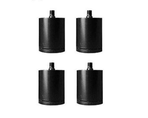Leggett & Platt Adjustable Bed 2" Inch Riser Legs, Set of 4, Black