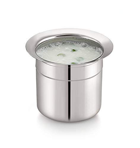 Mukti Premium Stainless Steel Milky Mist Pot|Container| Pot for Storing Milk,Butter Milk|Durable and Silver Classic Finish|Ideal for Home & Kitchen|Pack of 1-2150ml