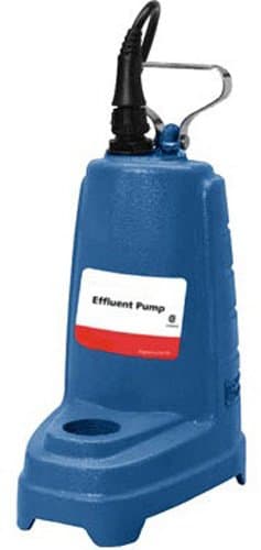 GOULDS Pumps PE52P1 Effluent Pump with Float Switch, Cast Iron, 1/2 hp, 230V