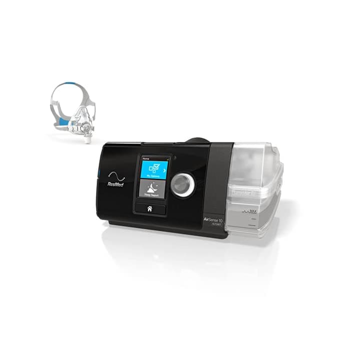 Resmed Air Sense 10 Autoset Tripack 3G CPAP Device Combo (Device + AirFit F20 Mask (Small)