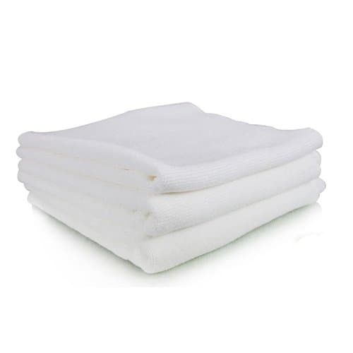 Sneaker Jesus SJ993-3PK White Edgeless Microfiber Towel, (Pack of 3)