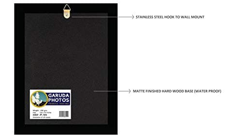 Garuda Photos - Lakshmi Ganesha Saraswati Photo Frame; Vinayaka Vinayagar Pillayar Ganapthi Ganesh Ganpati Laxmi Saraswathi Devi For Diwali Pooja. (Regular (14x11 Inch))