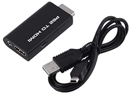Goldoars 1080p PS2 to HDMI Converter Audio Video PlayStation 2 to HDMI for HDTV or HDMI Monitor PS2 Adapter All PS2 Modes