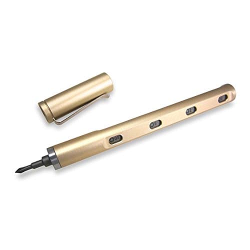 Premium Tool Pen by Mininch | EDC Multi-Tool Screwdriver | Interchangeable Phillips, Flathead, Hex, and Star Bolt Heads | Imperial and Metric Sizes (Mini Tool Pen, Rose Gold)
