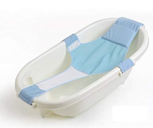 Bathtub Sling, Newborn Baby Bath Seat Support Net, Premium Bathtub Sling Shower Mesh Bathing Cradle Rings for Tub