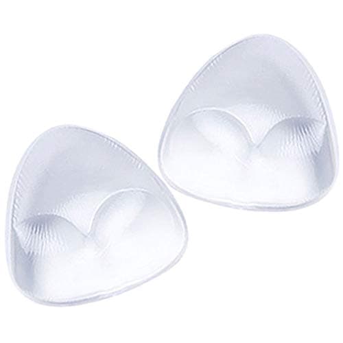Silicone Bra Inserts, Triangle Bra Pads Chest Breast Enhancers Swimsuit Enhancement Pads for A-B Cup, Clear