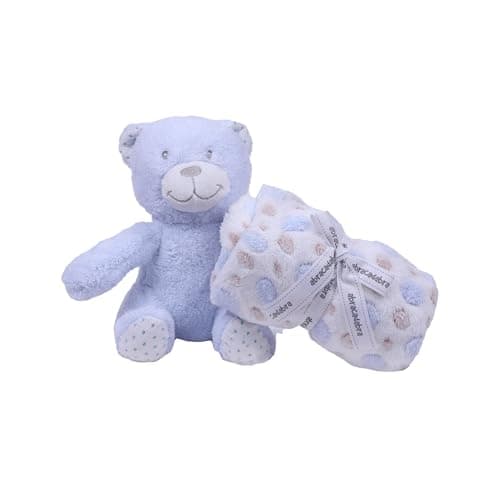 abracadabra Toy with Blanket Gift Set for Newborns & Infants, 0+ Years (Bear, Blue)