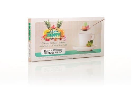 Turkish Delight - Plain Assorted Flavors (Without Nuts) 16oz / 454gr