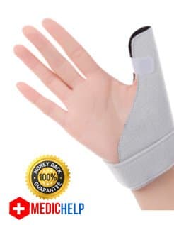 MedicHelp® Adjustable Trigger Thumb Stabilizer with Innovative Foam for Maximum Comfort