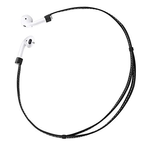 AMANECER Genuine Leather Rope Connector for AirPods Bluetooth Headset Connector, Anti-Lost Device