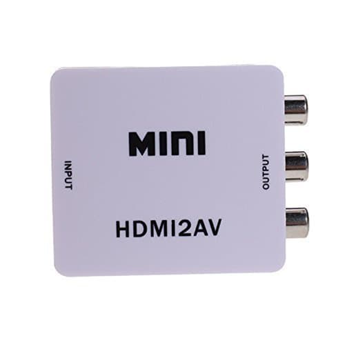 Mabely Mini HD1080P HDMI turn CVBS / AV composite video converter adapter supports PAL / NTSC standard with USB Charging Cable for HD player, DVD, set-top boxes, and PS3, XBOX360 Blu-ray machine