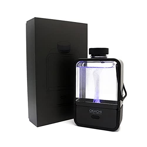 Hydrogen Rich Water Bottle Portable Pitcher Nano-Grade Rechargeable Ionized Water Generator Anti-Aging Antioxidant Generator Machine Healthy Water Purifier (Black)