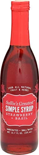 Sallies Greatest, Syrup Simply Strawberry Basil, 12.7 Fl Oz
