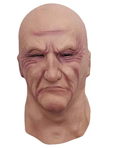 Clown Mask with Colorful Hair Scary Latex Mask Halloween Horror Cosplay Costume Prop (Flesh)