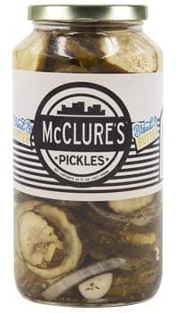 McClure’s Bread n' Butter Pickles (Chip Cut) - 32 oz, Pack of Four