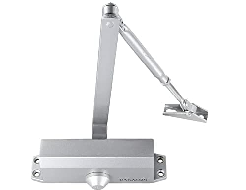 Dakason Automatic Door Closer Grade 3 Size 3 for Residential and Light Commercial Use, Adjustable Spring Hydraulic Door Closer Hinge for Middle Weight Door
