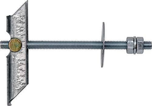 BTI Toggle Bolt Nut M8 x 100 Hollow Wall Anchor Galvanised Metal Toggle Bolt Pack of 100