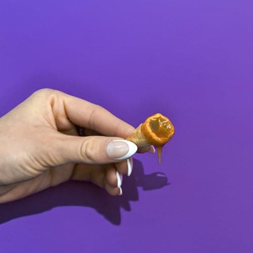 Muddy Bites - Girl Scouts Coconut Caramel - Waffle Cone Snack Bite Sized Filled Cone Bites for Snack or Dessert Made with Cane Sugar, Kosher, Fair Trade Certified