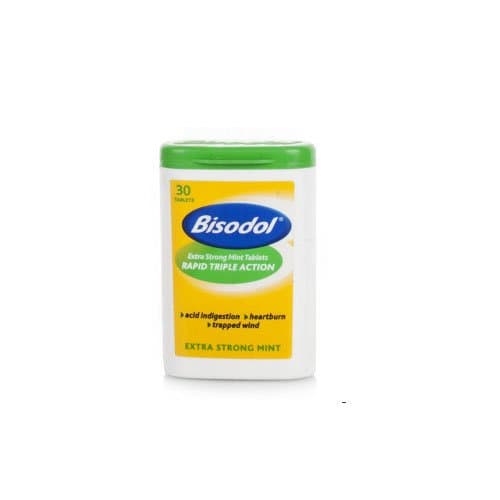 Bisodol Indigestion Relief Tablets Extra Strong Mint - 30 pack