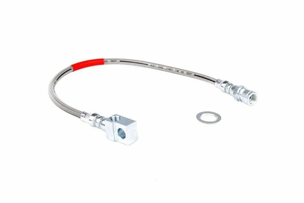 Rough Country Stainless Brake Line for 71-87 GMC C15/K15 | 4-6"-89335S, Rear | 1971-1991