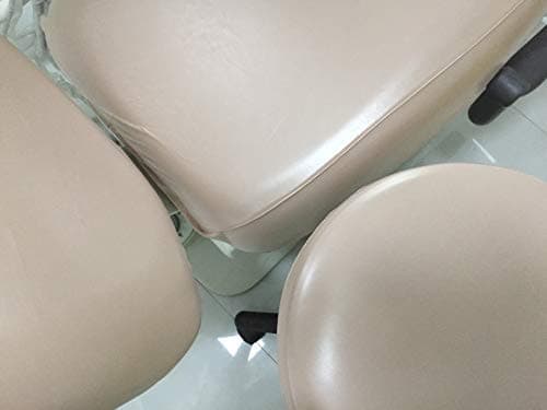 Springsky 1 Set Khaki Dental Dentist Chair Cover Sleeves Protector Headrest Cushion PU Waterpoof Easy Clean