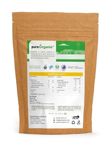 Pure Organio Organic Jeera whole Cumin Seeds Fresh Indian Spices Sabut jira seed zeera NPOP Organic Certified (1 KG)
