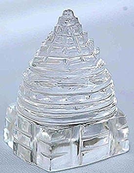 Sri Yantra Crystal Quartz Shree Yantra-Blessed & Energized for Spiritual Powers, Correcting Vaastu Doshas (imbalances), Enormous Wealth & Prosperity White 20 Gram