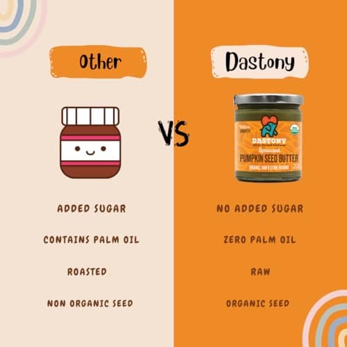 Dastony, Organic Sprouted Pumpkin Seed Butter, Ultra Smooth, 8 oz (227 g)