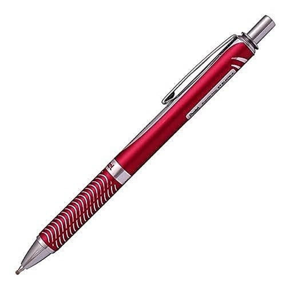 EnerGel Alloy Retractable Liquid Gel Pen, Red Barrel, Black Ink, 1 pack (BL407B-A)