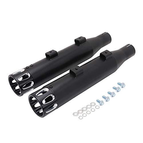 3" Slip On Exhaust Muffler Pipe Black for Sportster XL1200C 48 Iron 883 2014-2018 2015 2016 2017