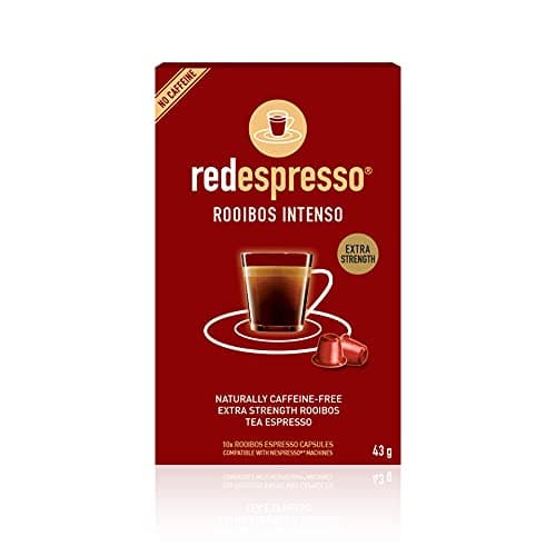 Rooibos Tea Intenso - Red Espresso - South African - Pods Compatible with Nespresso machines - Vegan, Non GMO, Antioxidant, Calming (10 Pods)