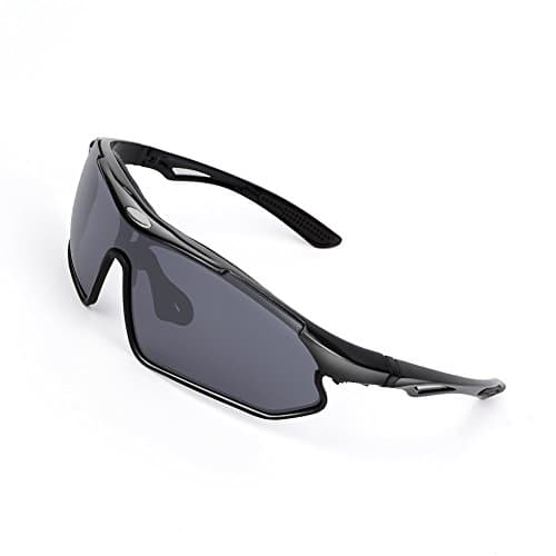 SPOSUNE Sports Cycling Sunglasses for Men Women UV400 Protection Eyewear Running Glasses Baseball Cycling Fishing Golf TR90 Ergonomics Frame PC Lens Adujustable Nose pad