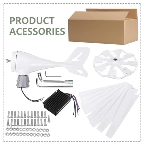 12000W Wind Turbine Generator Kit, 8 Blade Windmill, 12V-48V, Solar Wind Hybrid Controller, Household Small Windmill