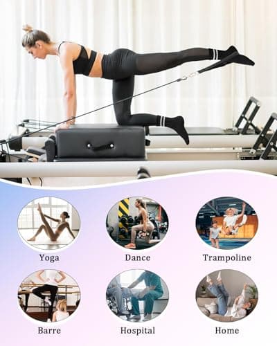 yeuG 4 Pairs Non Slip Pilates Socks with Grips for Women, Grip Socks for Yoga Barre Grippy Crew Socks Woman Sticky Socks