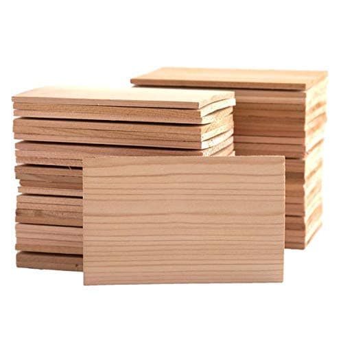 Bulk 50-Pack 5" x 7" Western Cedar Grilling Planks Perfect Quantity for Restaurants, Chefs, and Deli's - Great for Adding Flavor and for Presentation - USA-Made and Sourced