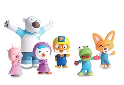 Pororo Good Realitic Qualified Figure (6 Pcs in 1 Set) Better Than Cartoon. (2.5 Cm - 10cm) by Pororo real figure