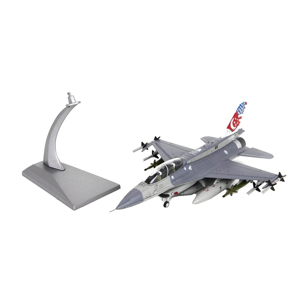 Hellery 1:72 F-16D Metal 8.3 inches Plane Decoration