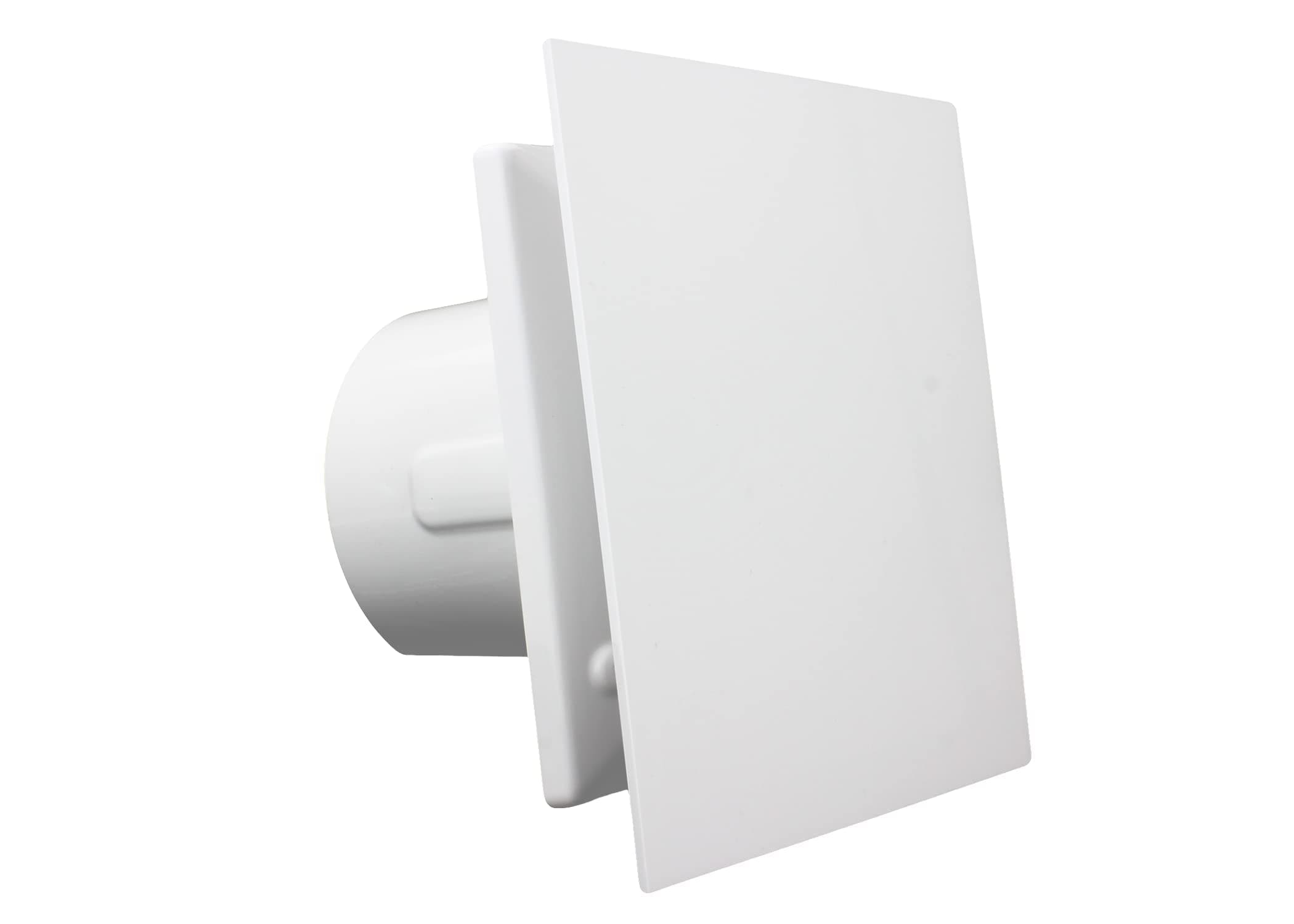 NAZAIR White 100 mm Quiet Powerful Bathroom Extractor Fan with Humidity Sensor Wall Ceiling Mounted Ventilation Damp Environment Control for 100 mm Ducting Silent Toilet Shower Ventilator