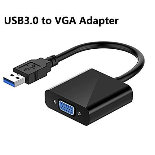 USB3.0 to VGA Adapter,CHOOER HDMI to VGA Super Speed USB3.0 VGA Convenient USB3.0 Adapter Stability Multi-display Video Converter for PC Laptop Windows 10 8.1 8 7 XP (usb to vga)